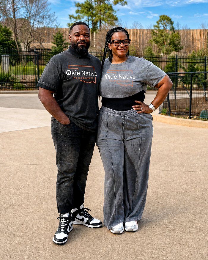 Marco and Nora Brown, the husband-and-wife team behind Okie Native Homebuyers in Tulsa, Oklahoma