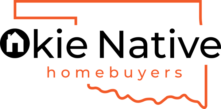 Okie Native Homebuyers logo — orange Oklahoma outline with a house icon